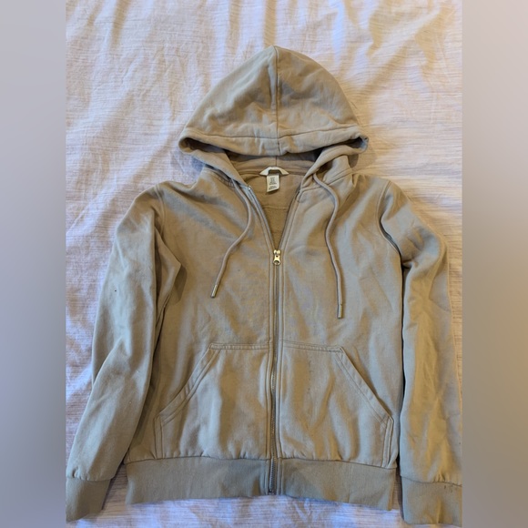 H&M, beige/cream coloured zip up. - Picture 2 of 2